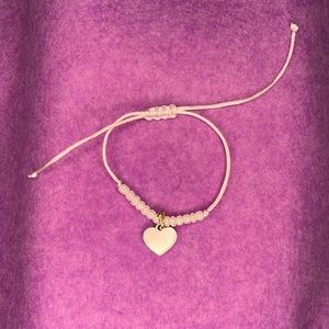 White Handmade Adjustable String Bracelet